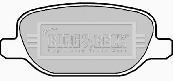 BORG & BECK Комплект тормозных колодок, дисковый тормоз BBP1978